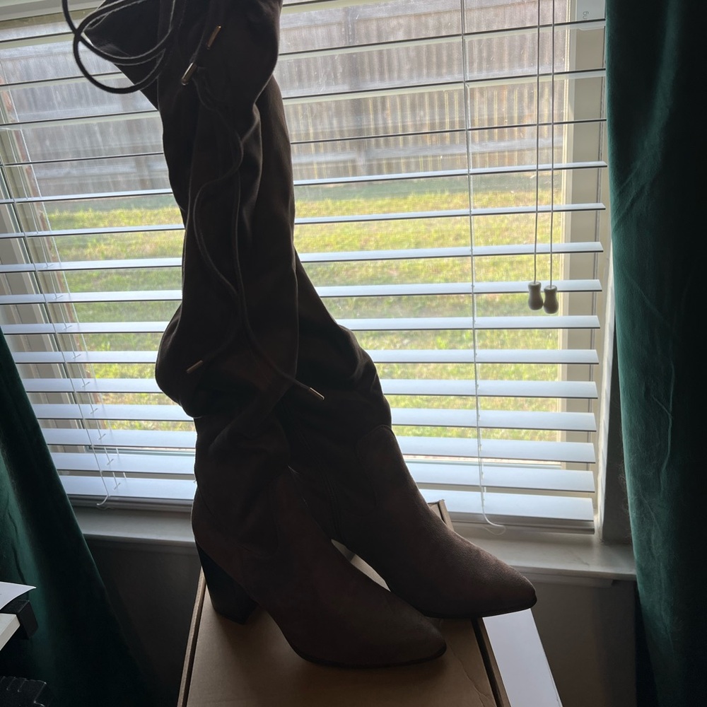 Brown Over-the-Knee Women's Boots